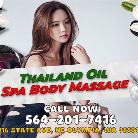 thailand oil massage olympia  You won't leave our salon without being happy with our services